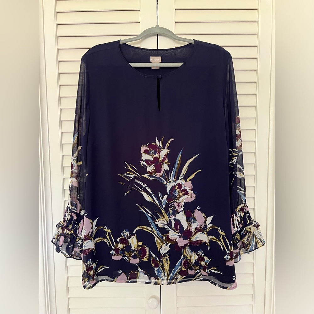 Chico’s Floral Blouse